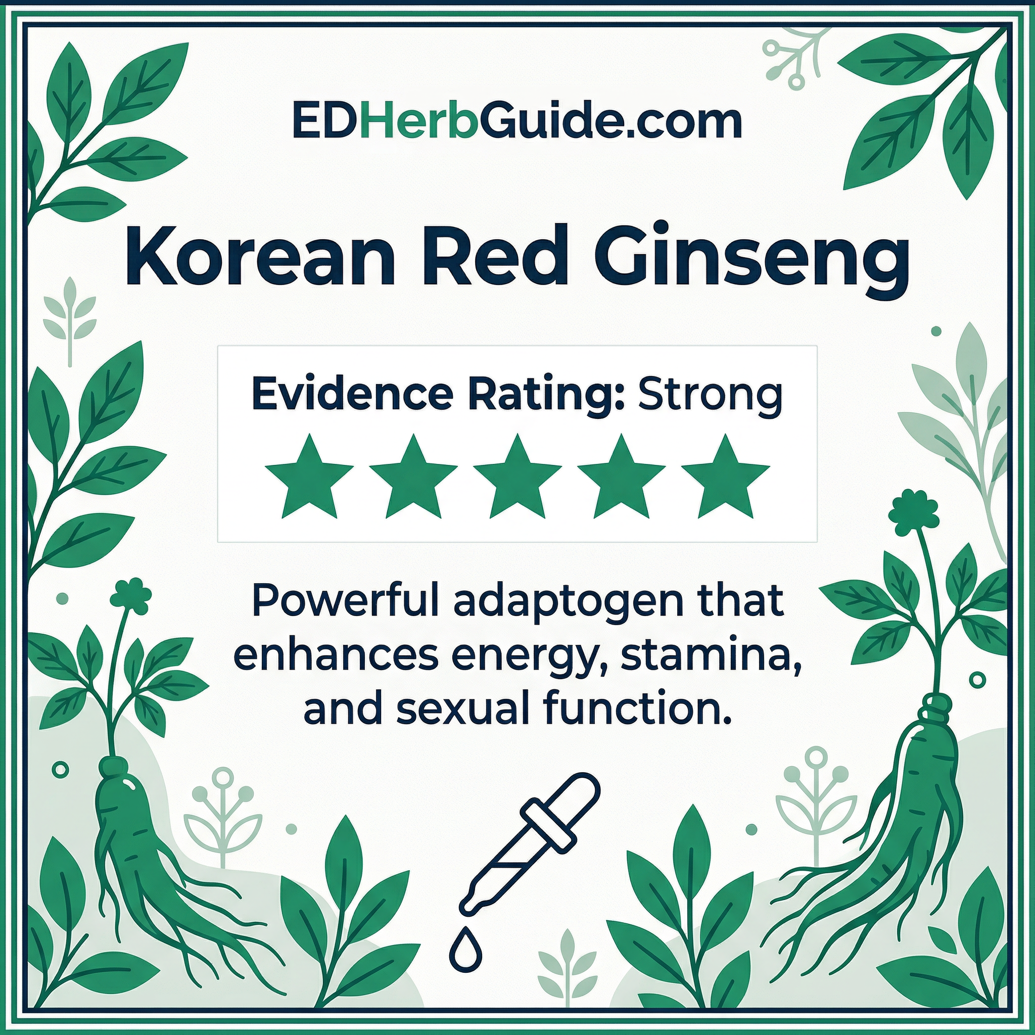 ED Herb Guide Feature Card Korean Red Ginseng